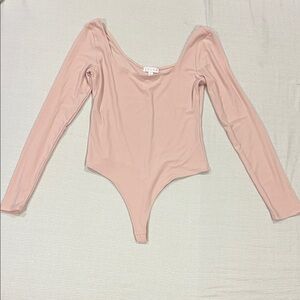 Leith Blush Long Sleeve Bodysuit